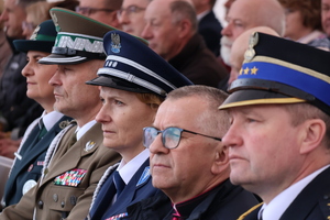 Inspektor Małgorzata Fąfara I Zastępca Komendanta Wojewódzkiego Policji w Rzeszowie podczas obchodów w Markowej.