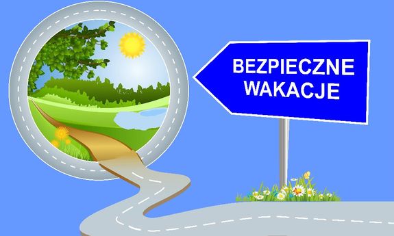 Infografika akcji Bezpieczne wakacje 2026