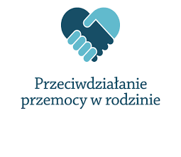 Infografika z napisem Przeciwdziałanie przemocy w rodzinie
